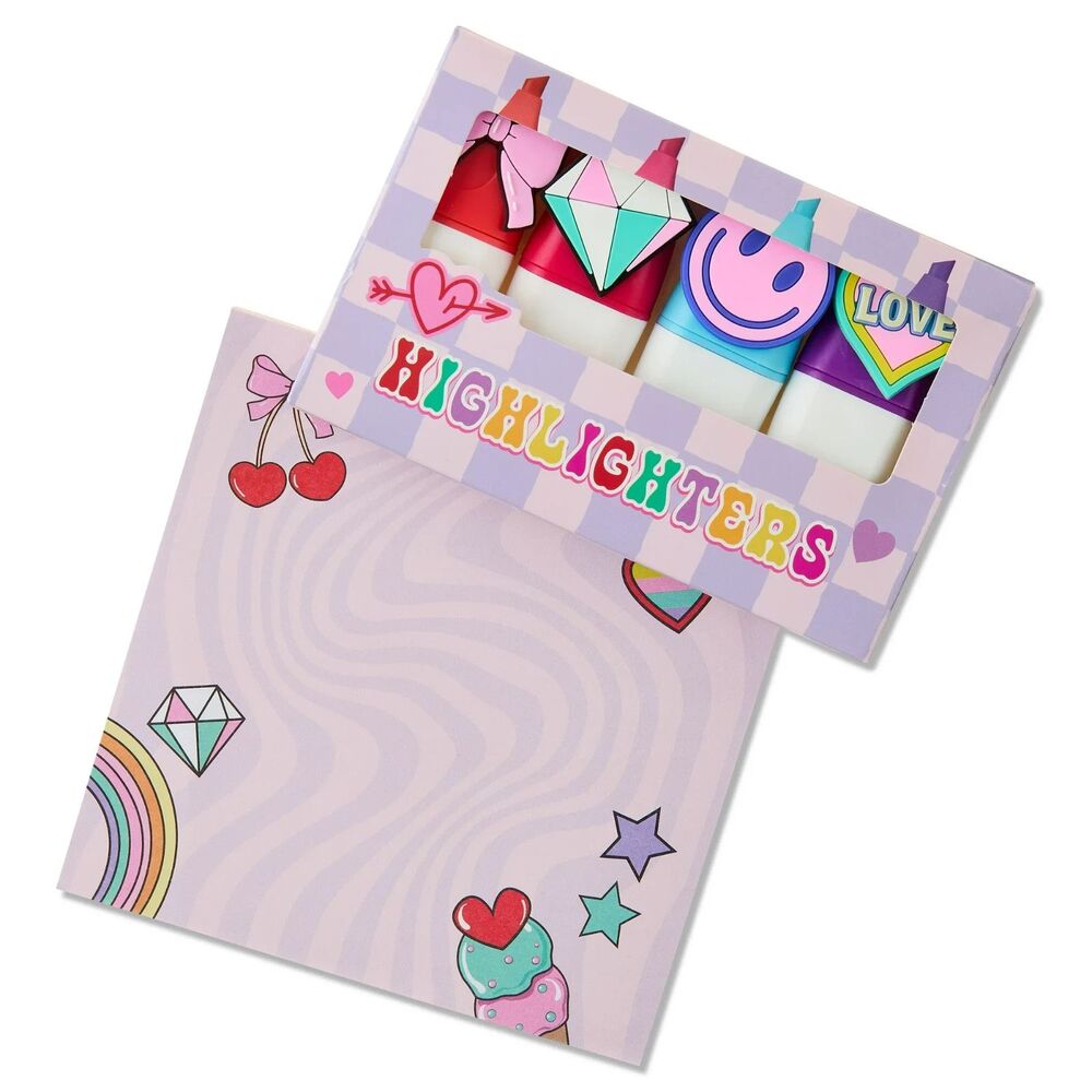 You are Cherry Nice Purple and Red Pouch Gift Set notepad 4 marker pens NWT - Picture 3 of 5